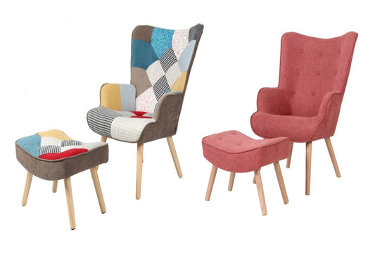 JACOB ACCENT CHAIR & OTTOMAN